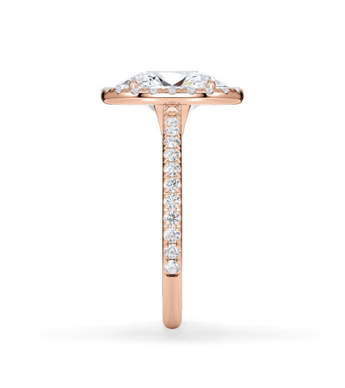 Anells de compromís en or rosa amb diamants naturals | Staring