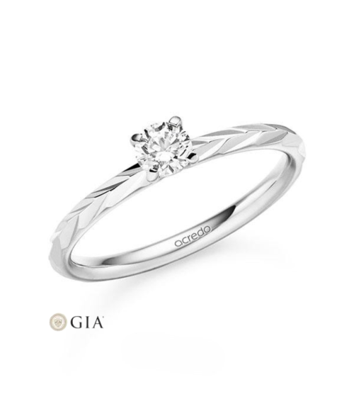 Anillo de compromiso exclusivo en Platino 950 para la pedida | Staring