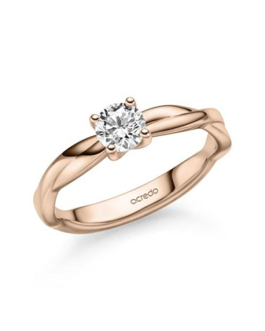 Anillos de compromiso peculiares en oro rosa | Staring