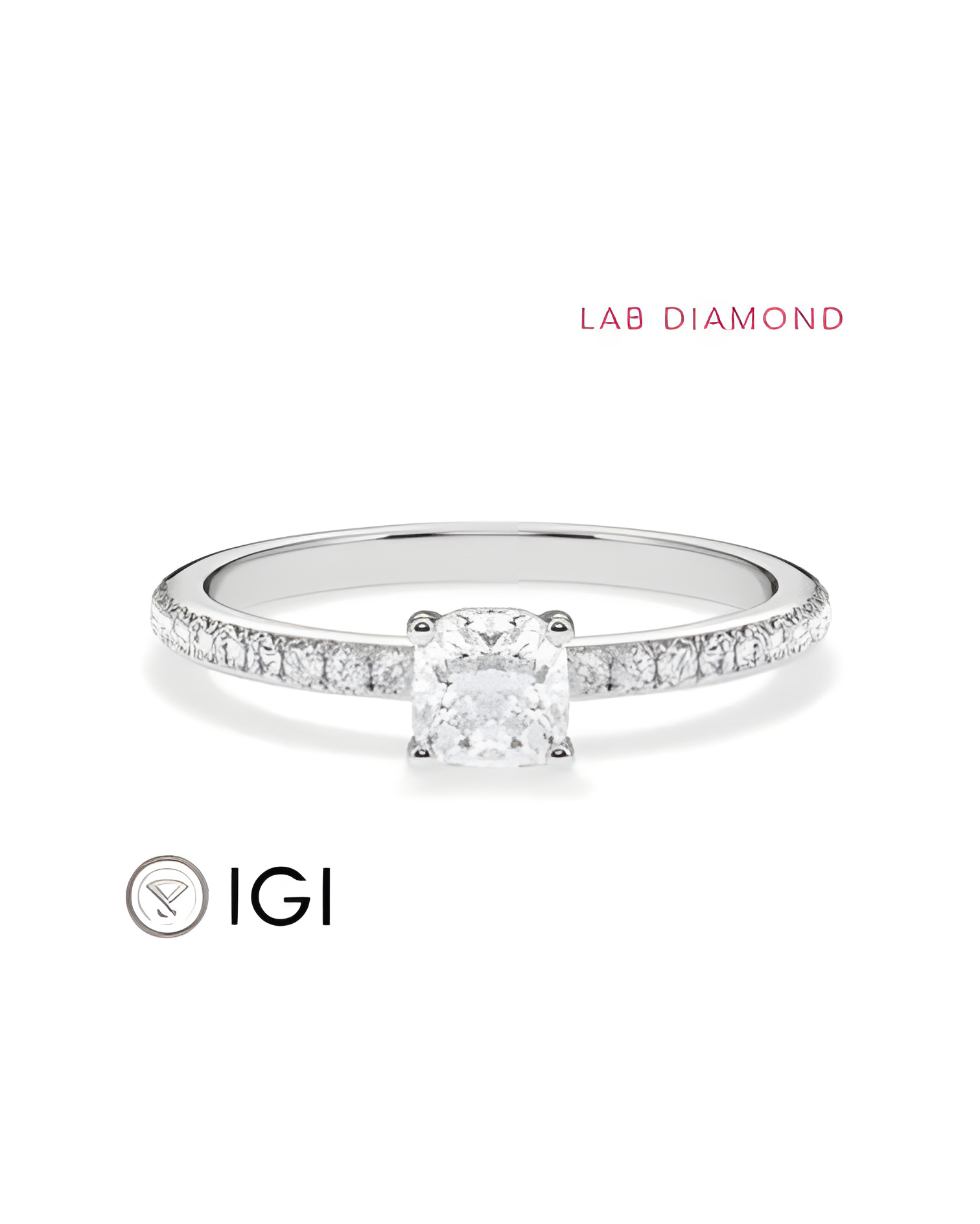 Pavé engagement rings with ethical lab-grown diamonds | Staring