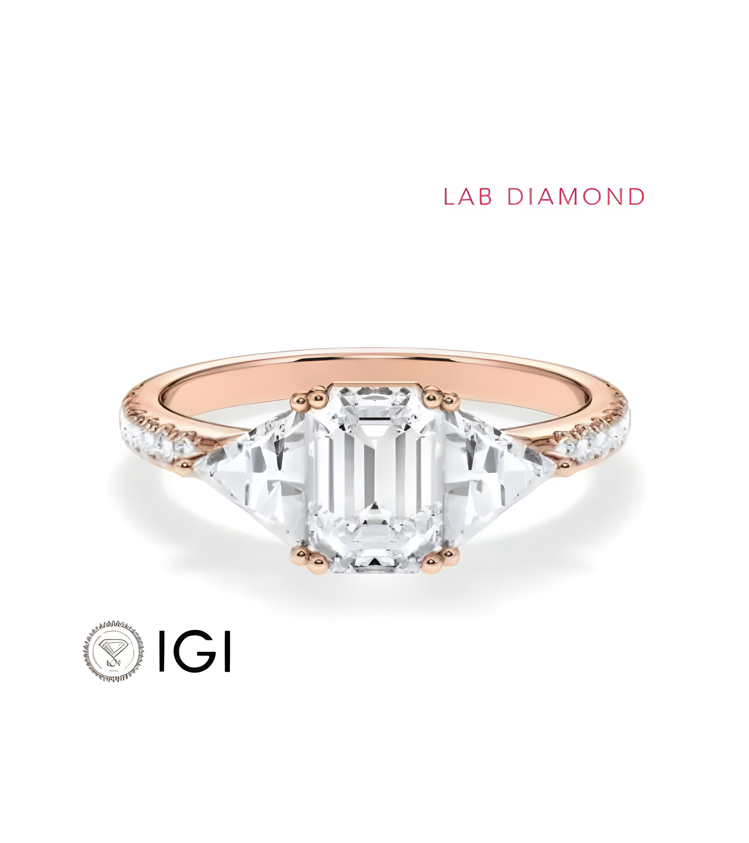 Anillo de compromiso de oro o platino con distintos cortes de diamante | Staring