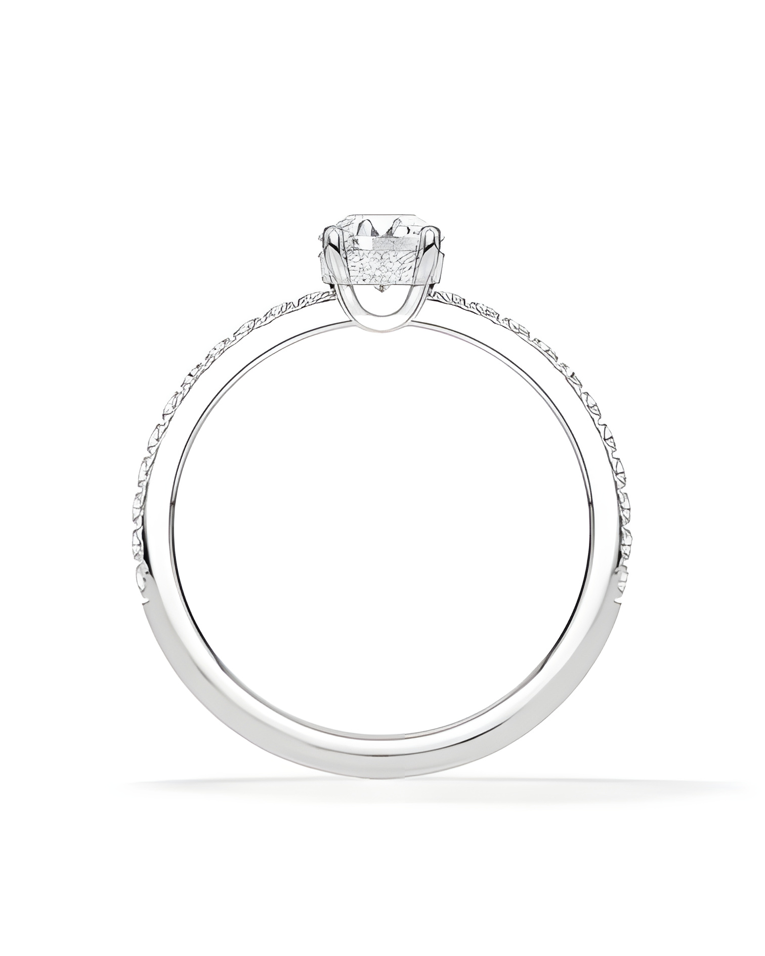 Pavé engagement rings with ethical lab-grown diamonds | Staring