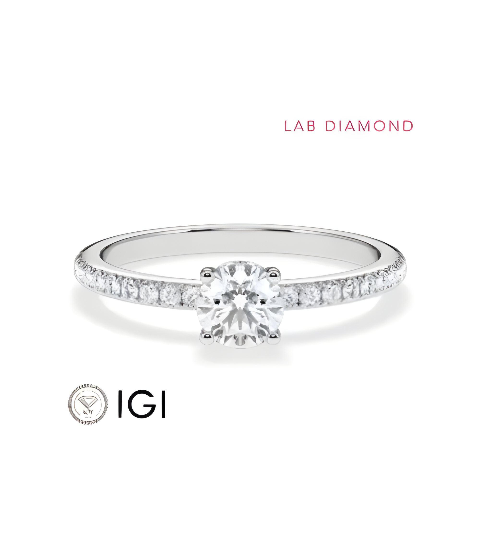 Pavé engagement rings with ethical lab-grown diamonds | Staring