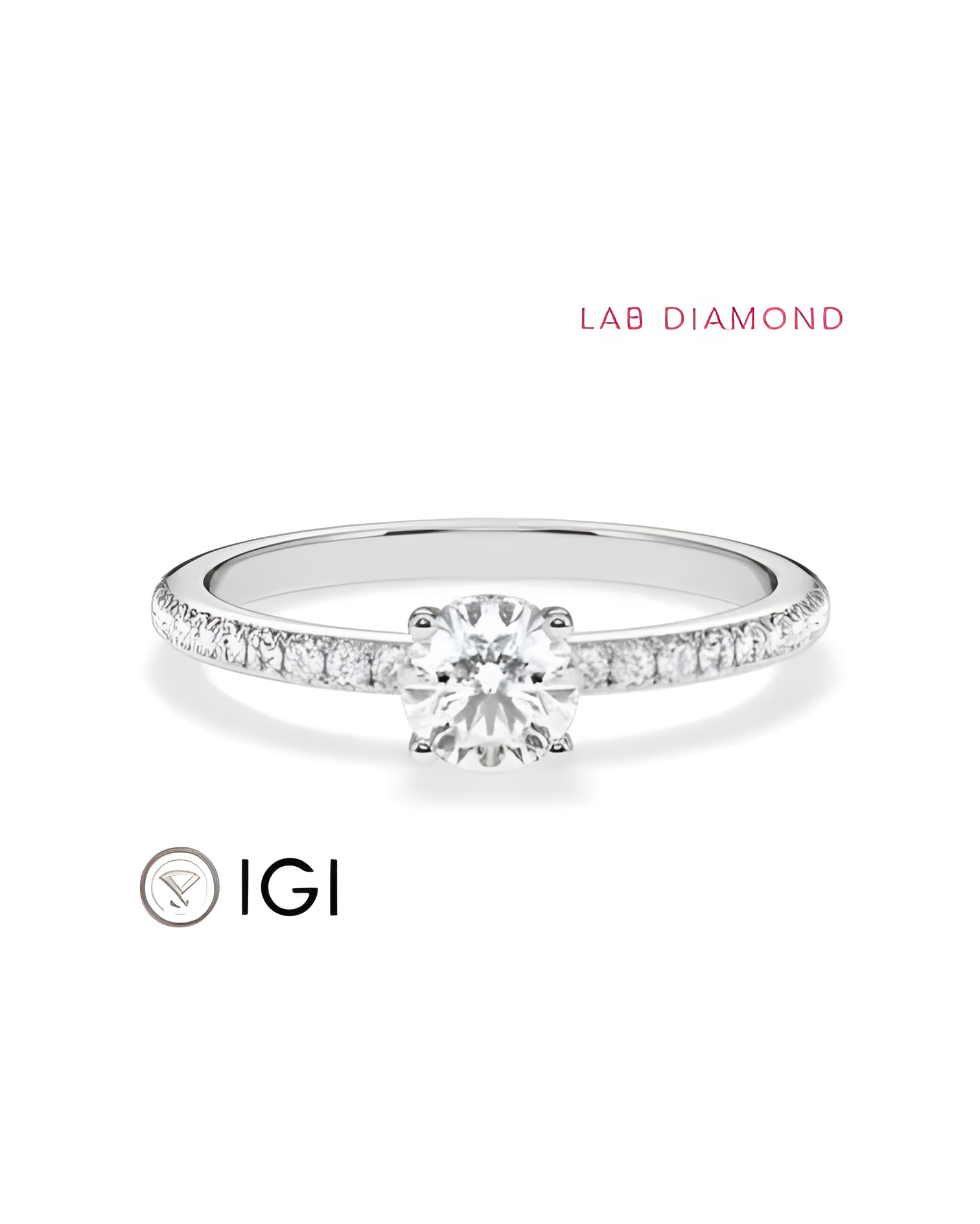 Pavé engagement rings with ethical lab-grown diamonds | Staring