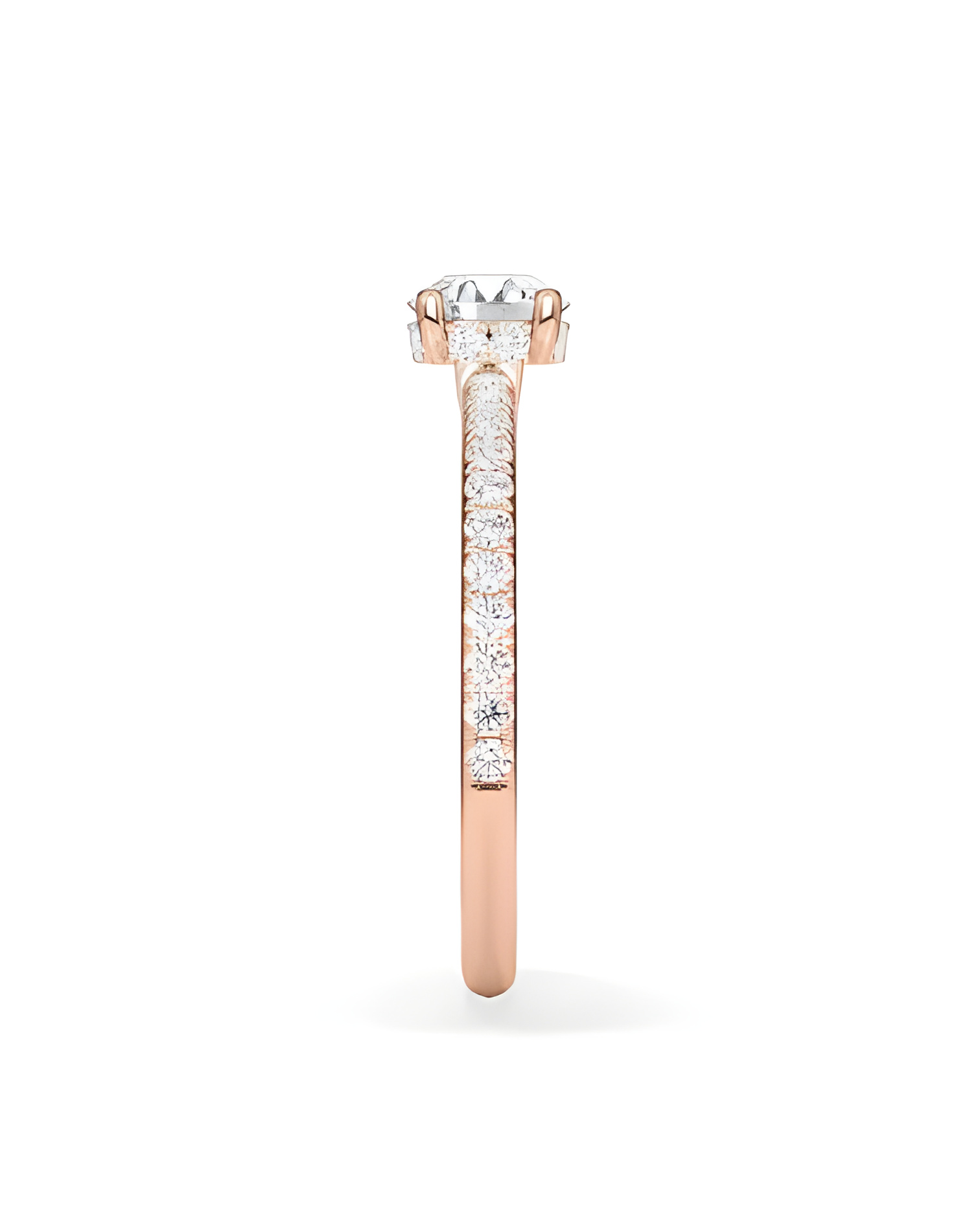 Pavé engagement rings with ethical lab-grown diamonds