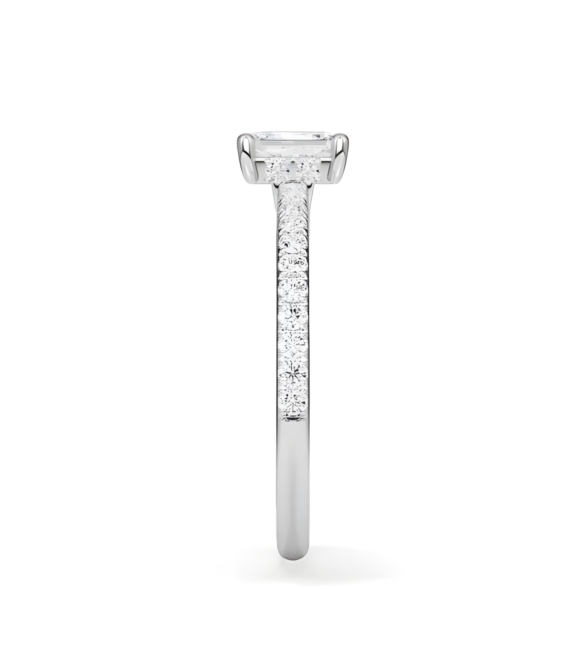 Anells de compromís pavé amb diamants ètics de laboratori | Staring