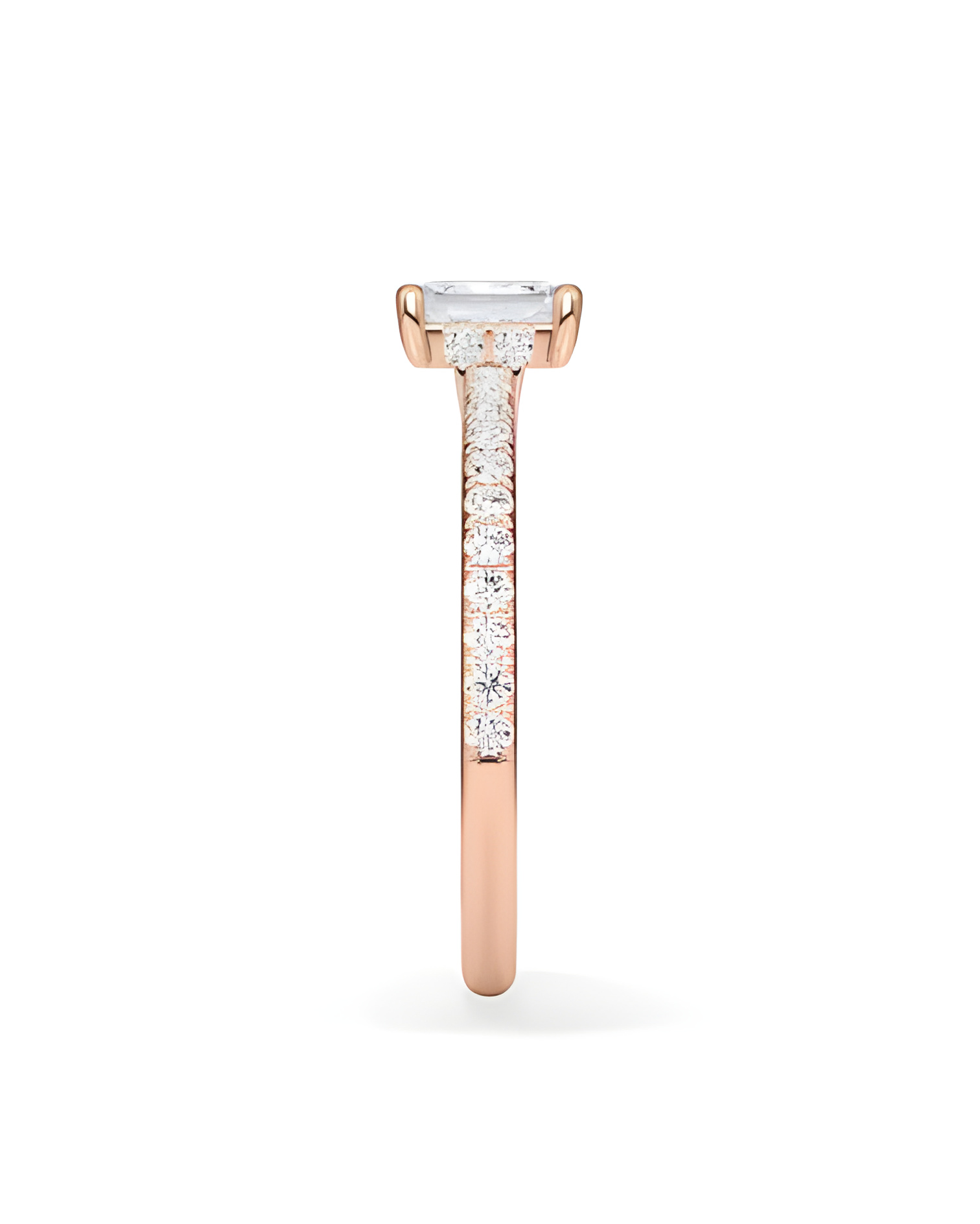 Combined Pavé engagement rings with lab-grown diamonds | Staring