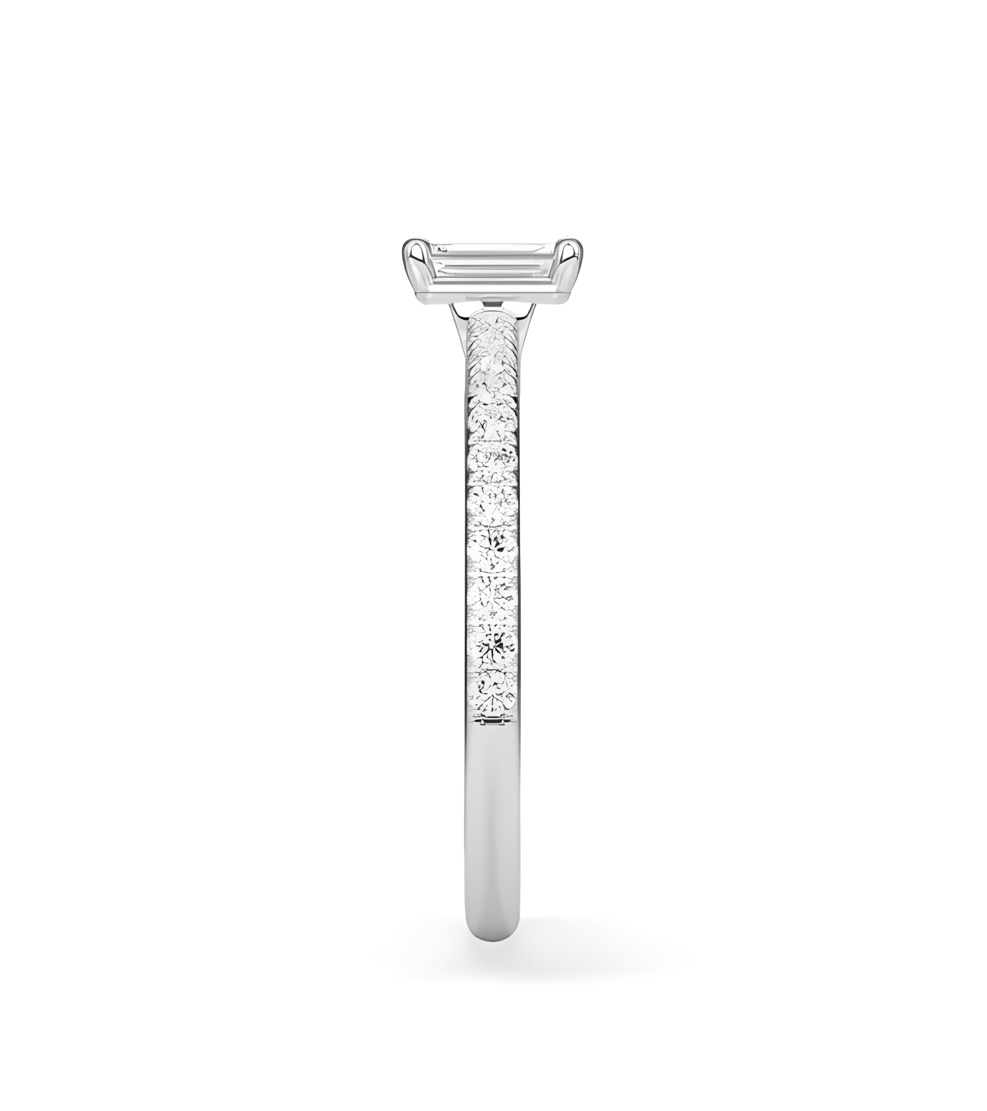 Anells de compromís pavé amb diamants ètics de laboratori | Staring