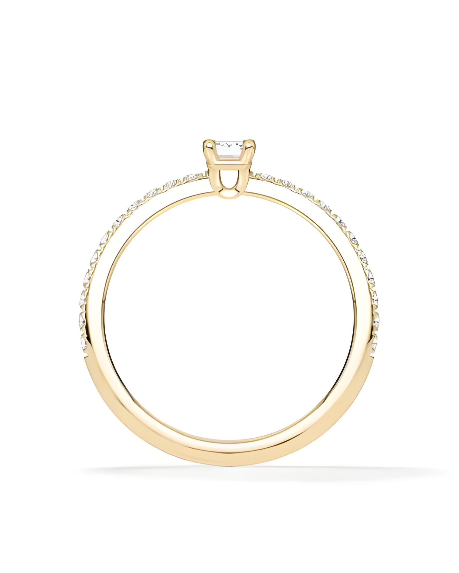 Anillos con corte esmeralda con lab diamond | Staring