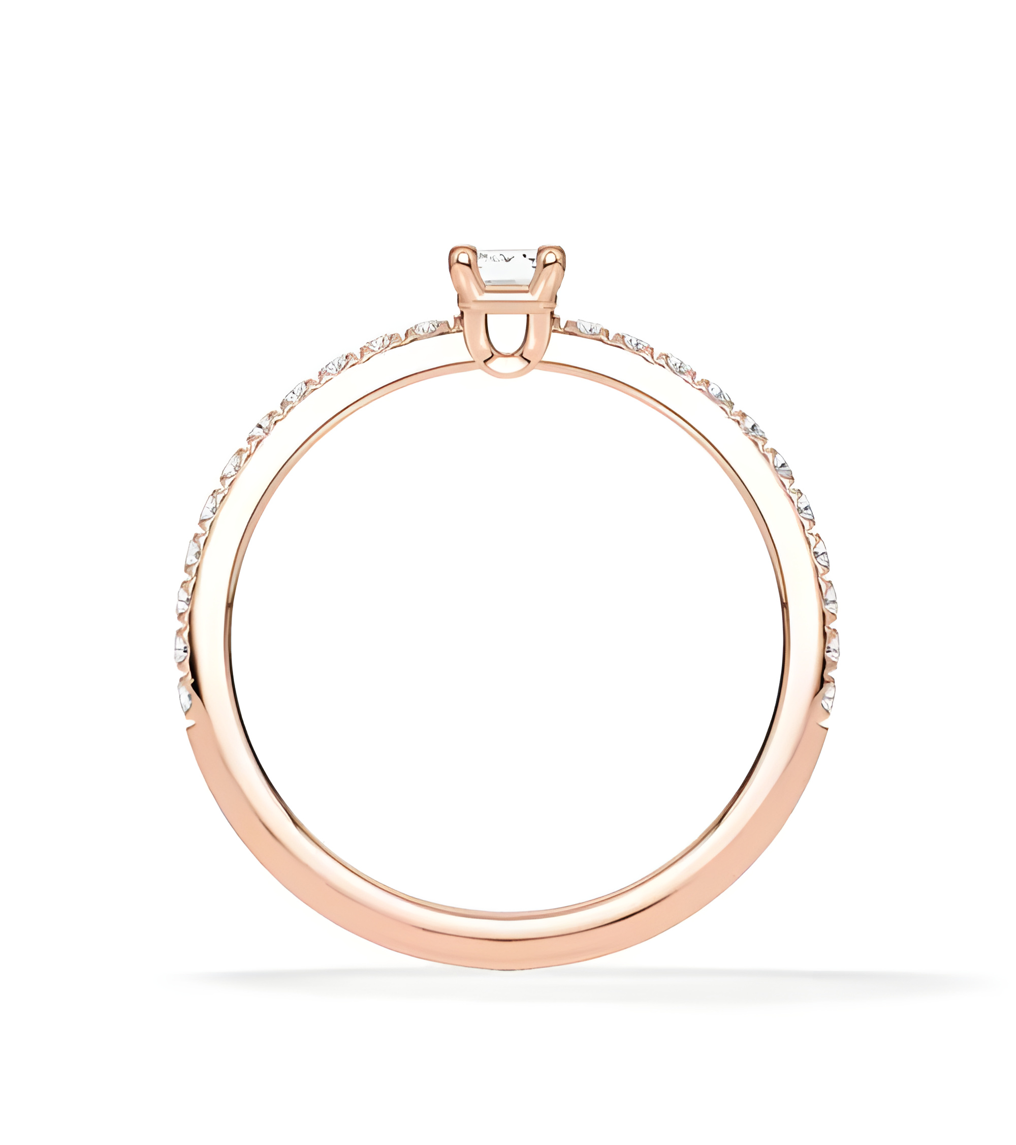 Combined Pavé engagement rings with lab-grown diamonds | Staring