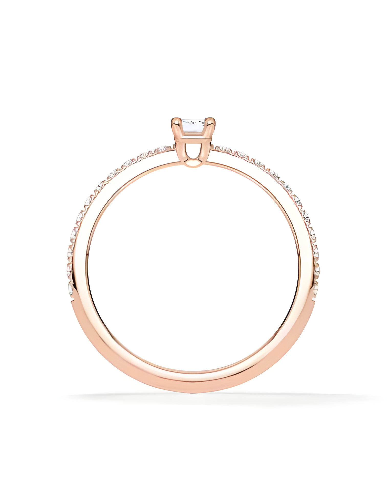 Combined Pavé engagement rings with lab-grown diamonds | Staring