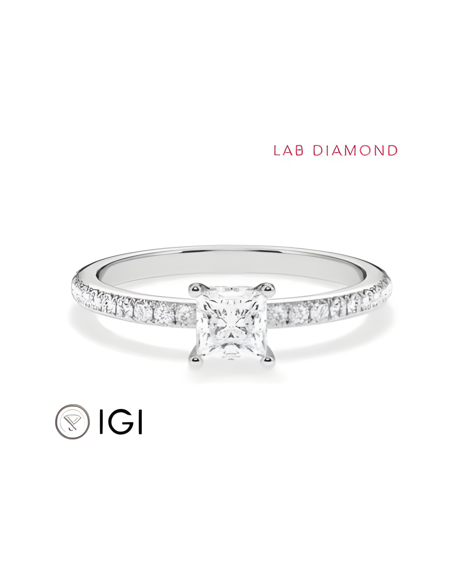 Pavé engagement rings with ethical lab-grown diamonds | Staring