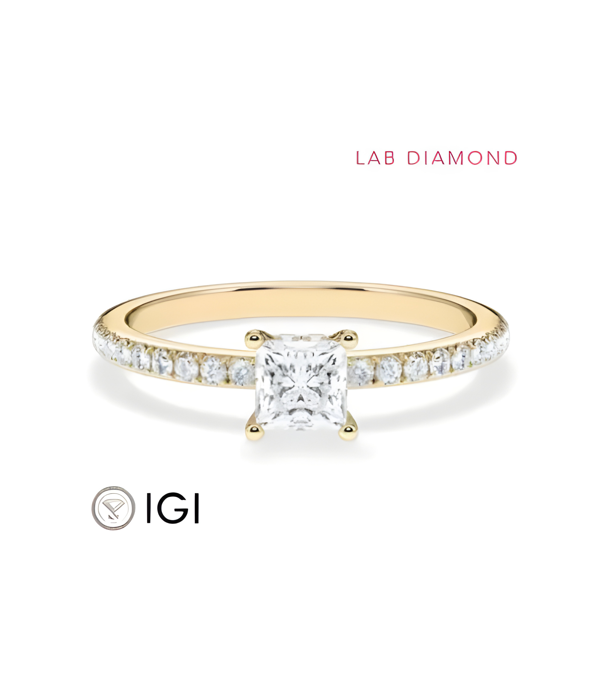 Pavé engagement rings with ethical lab-grown diamonds | Staring
