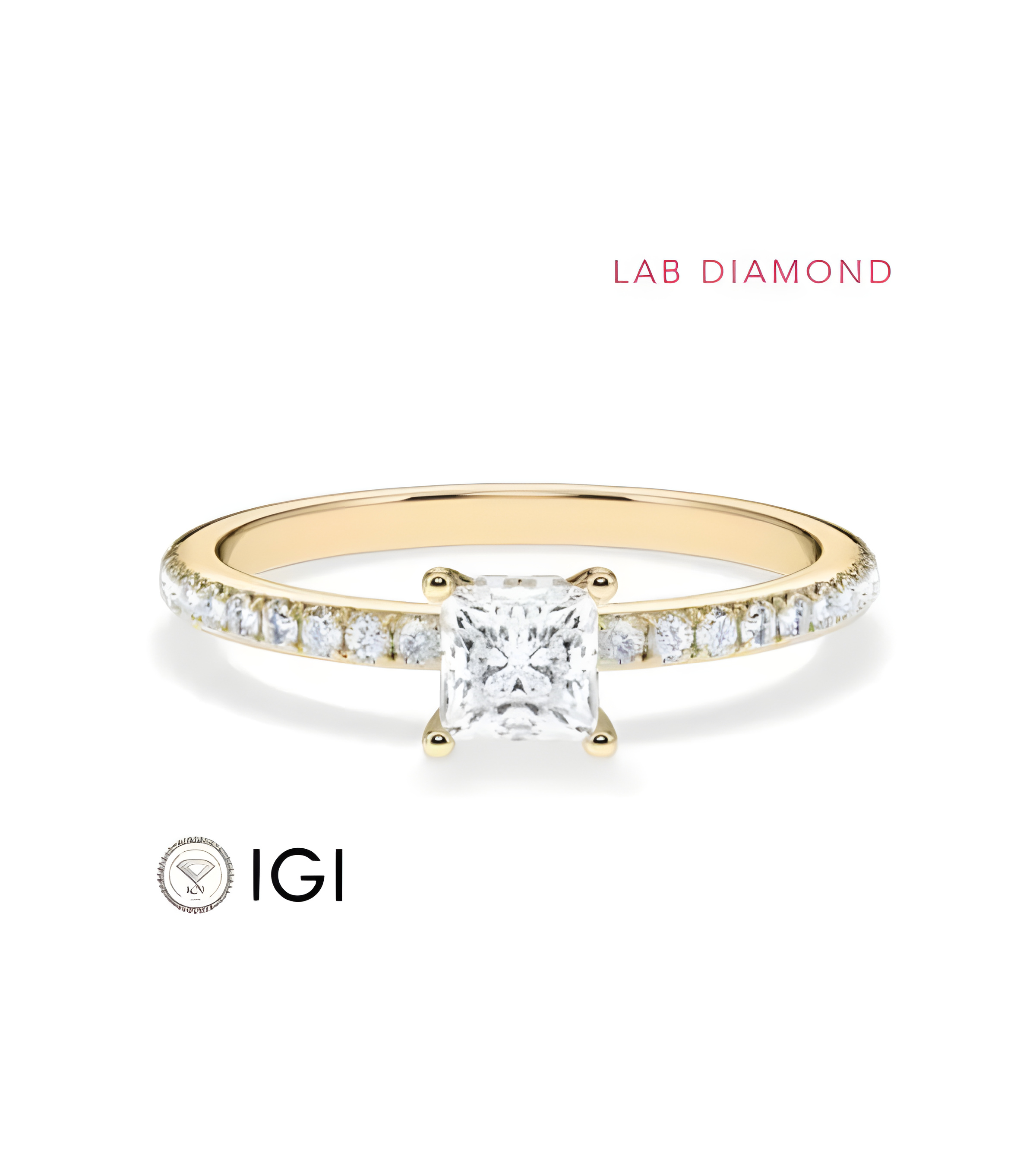 Pavé engagement rings with ethical lab-grown diamonds | Staring