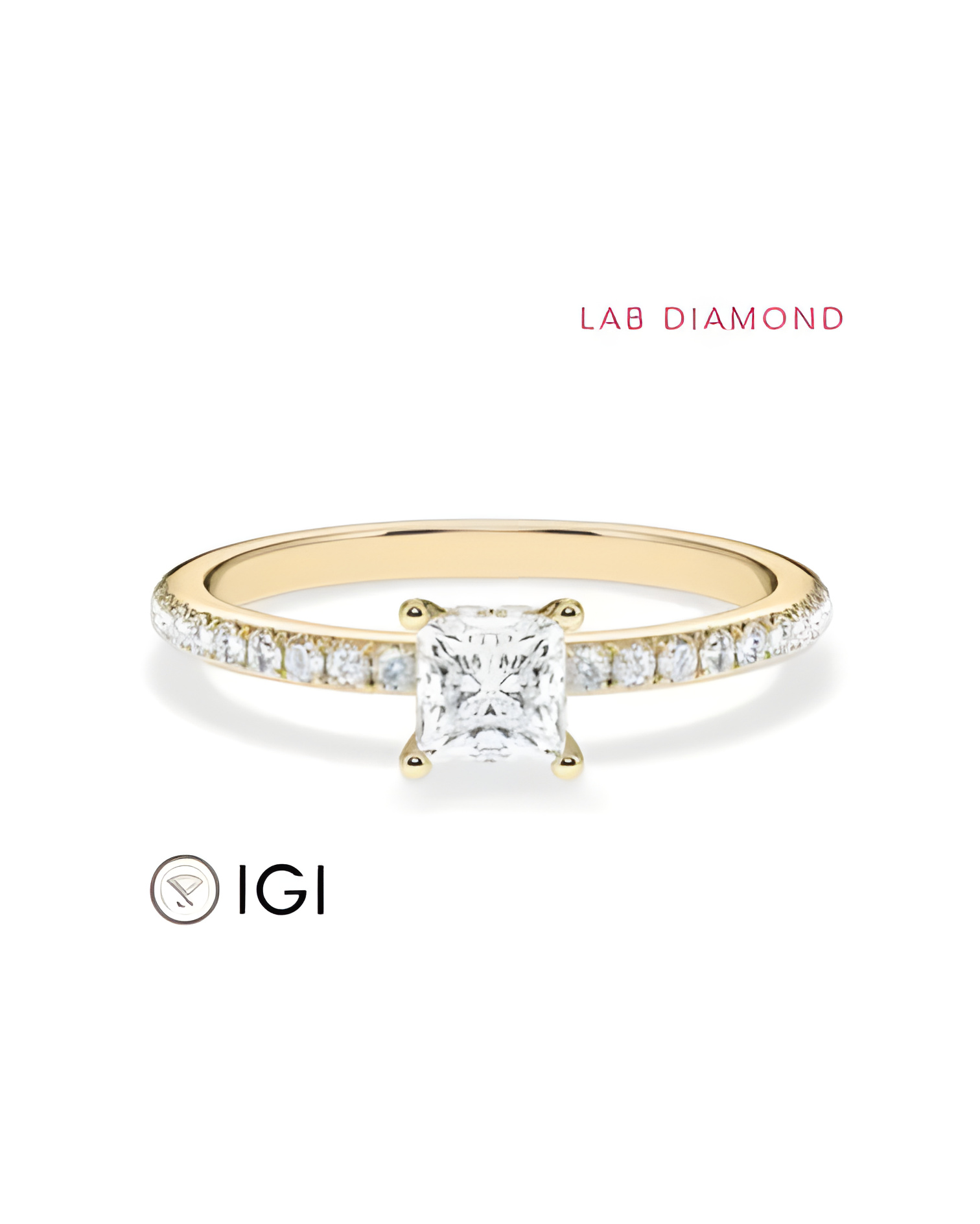 Pavé engagement rings with ethical lab-grown diamonds | Staring