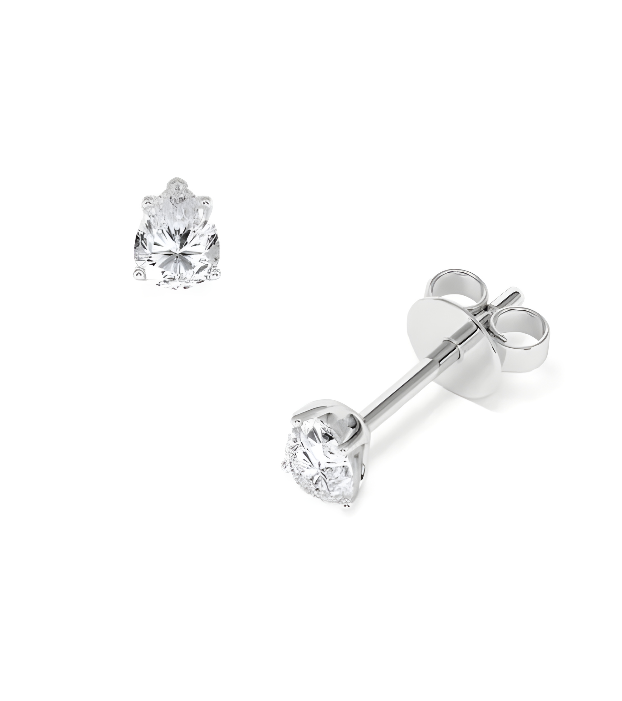 Pendientes en oro 18k o platino con diamantes naturales | Staring