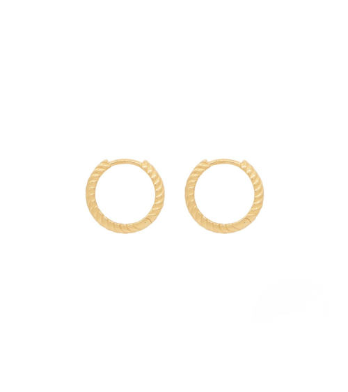 Criollas de oro amarillo de 18k  con cierre clic | Staring