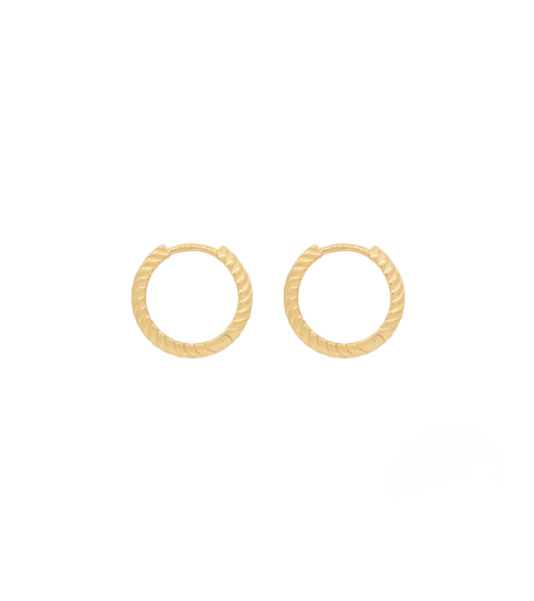 Criollas de oro amarillo de 18k  con cierre clic | Staring