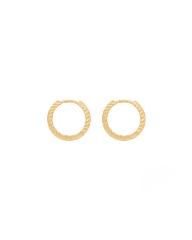 Criollas de oro amarillo de 18k  con cierre clic | Staring