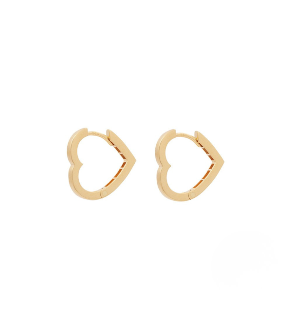 Criollas de oro de 18k  con cierre clic y en forma de corazón  | Staring