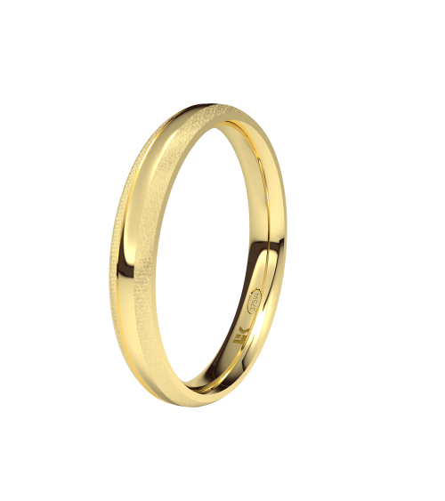 Anillos de boda con acabados oro amarillo de 9 y 18 quilates | Staring